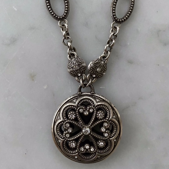 Brighton Round Necklace + Dust Bag - Picture 2 of 5